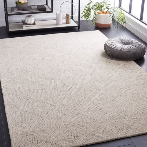 Goldie Hand Tufted Rug, Grey/Ivory 2 Goldie Hand Tufted Rug, Grey/Ivory