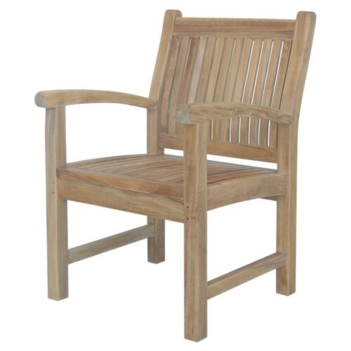 Sahara Outdoor Teak Armchair, Natural 1 Sahara Outdoor Teak Armchair, Natural