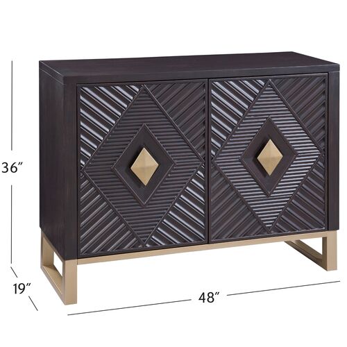 Kensington Bar Cabinet, Brown/Gold 2 Kensington Bar Cabinet, Brown/Gold