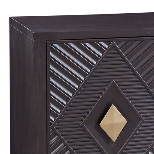 Kensington Bar Cabinet, Brown/Gold 4 Kensington Bar Cabinet, Brown/Gold