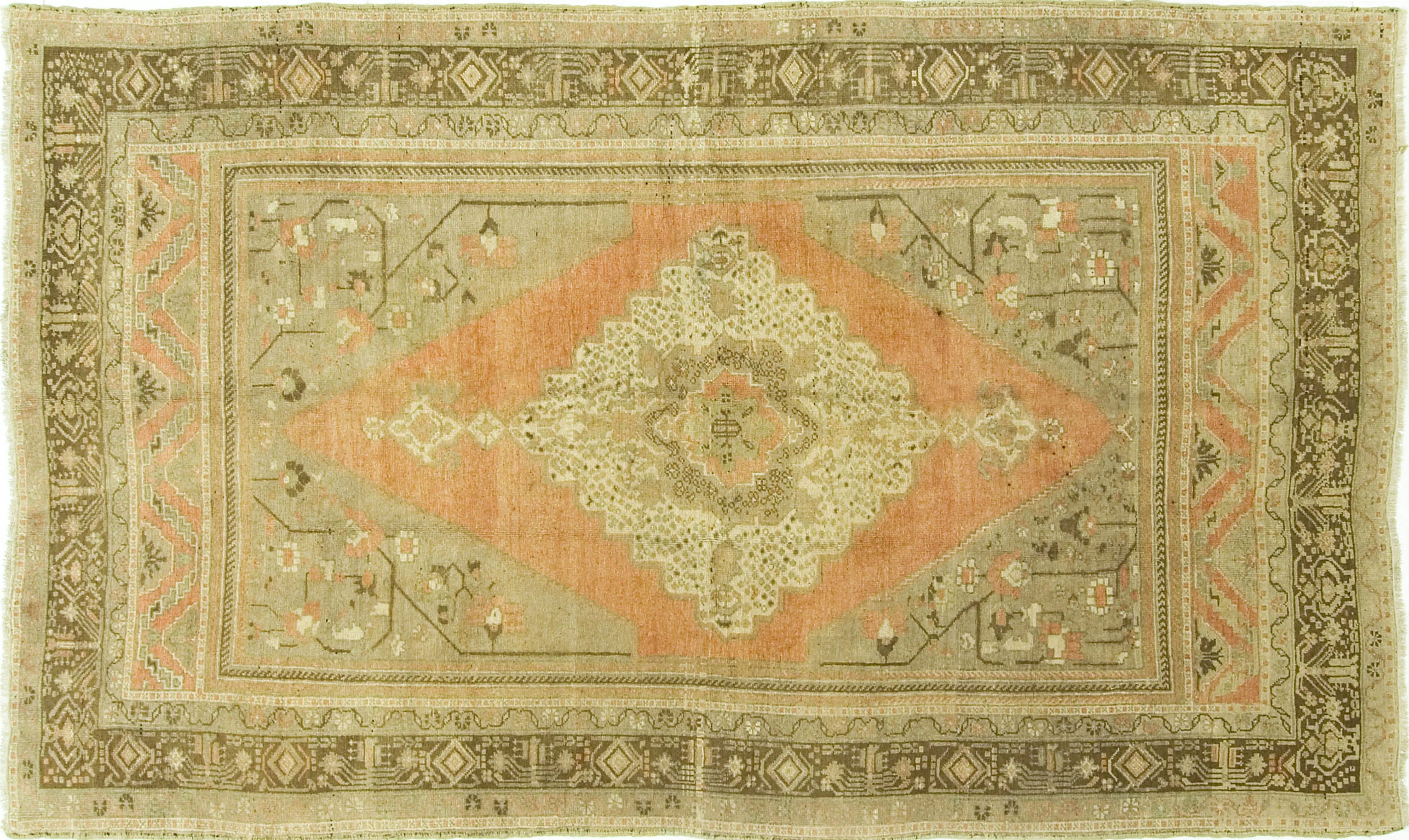 Turkish Oushak Rug 5'11 x 10'2 1 Turkish Oushak Rug 5'11 x 10'2