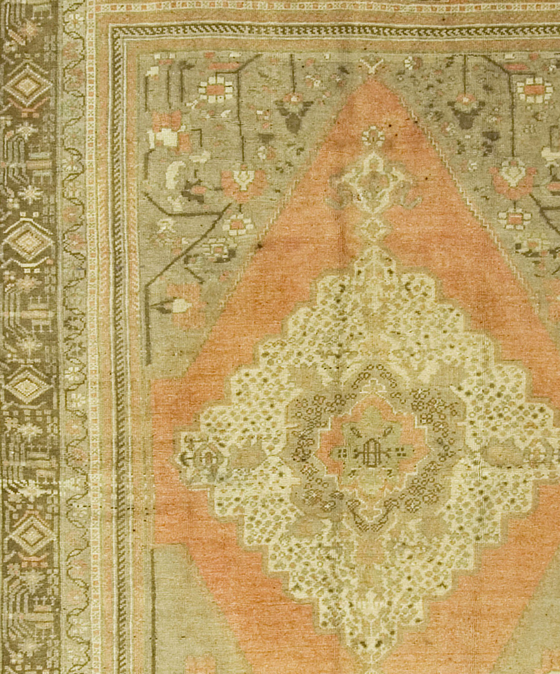 Turkish Oushak Rug 5'11 x 10'2 2 Turkish Oushak Rug 5'11 x 10'2