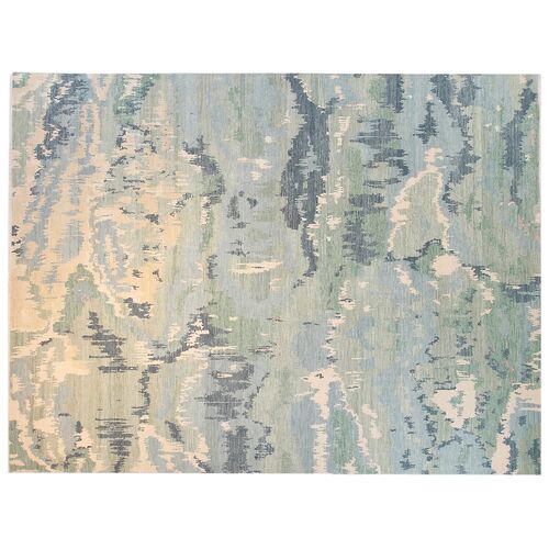 Cascade Rug, 10x14, Green/Blue 1 Cascade Rug, 10x14, Green/Blue