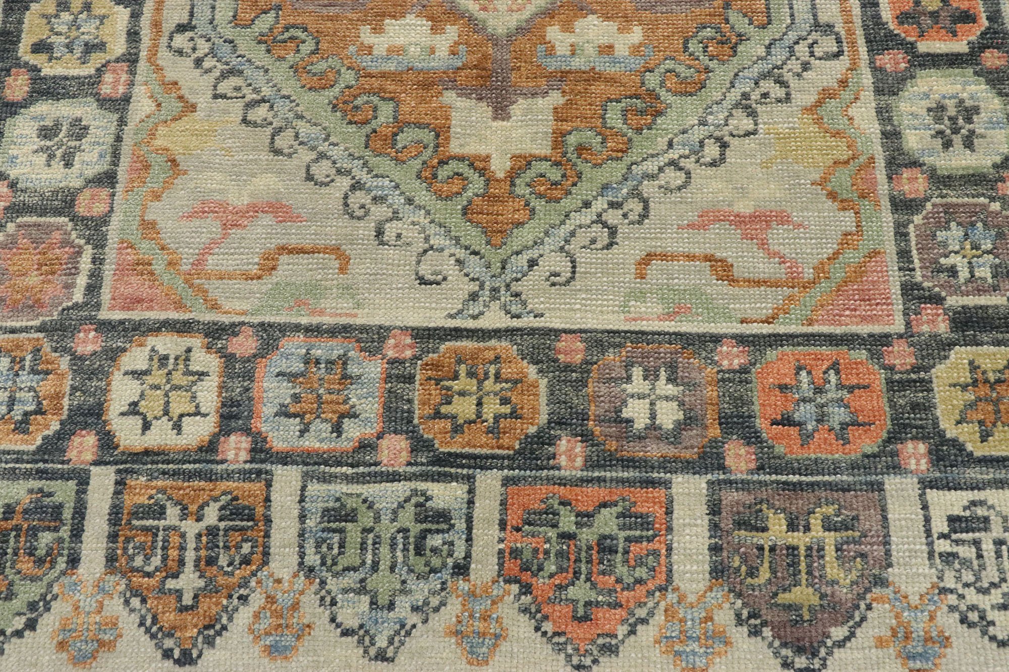 4' x 5'7" Turkish Oushak Rug 4 4' x 5'7" Turkish Oushak Rug