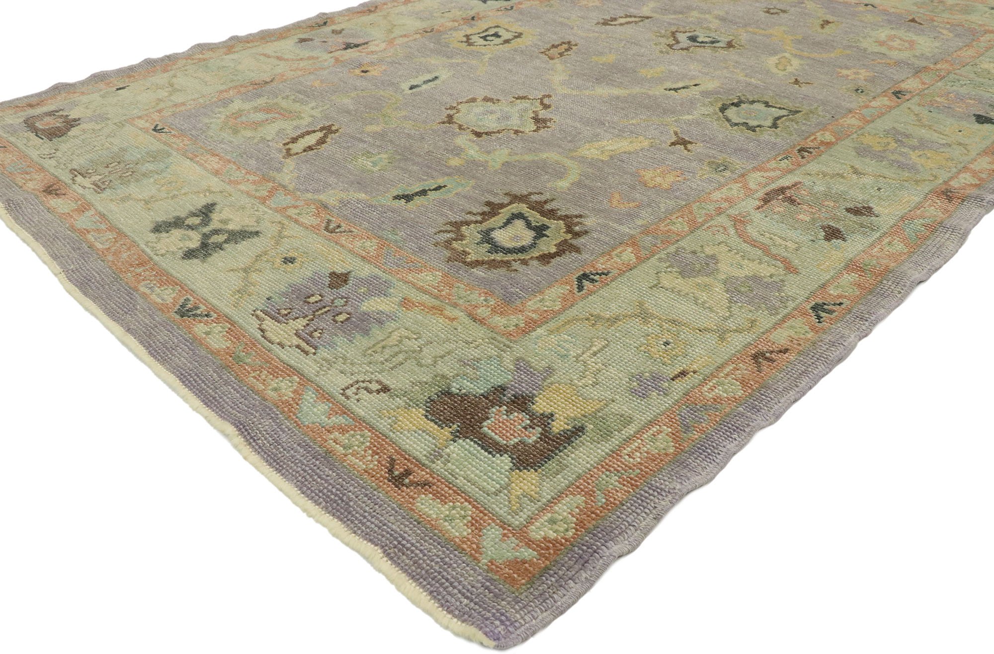 Turkish Oushak Rug, 5'5"x8'1" 2 Turkish Oushak Rug, 5'5"x8'1"