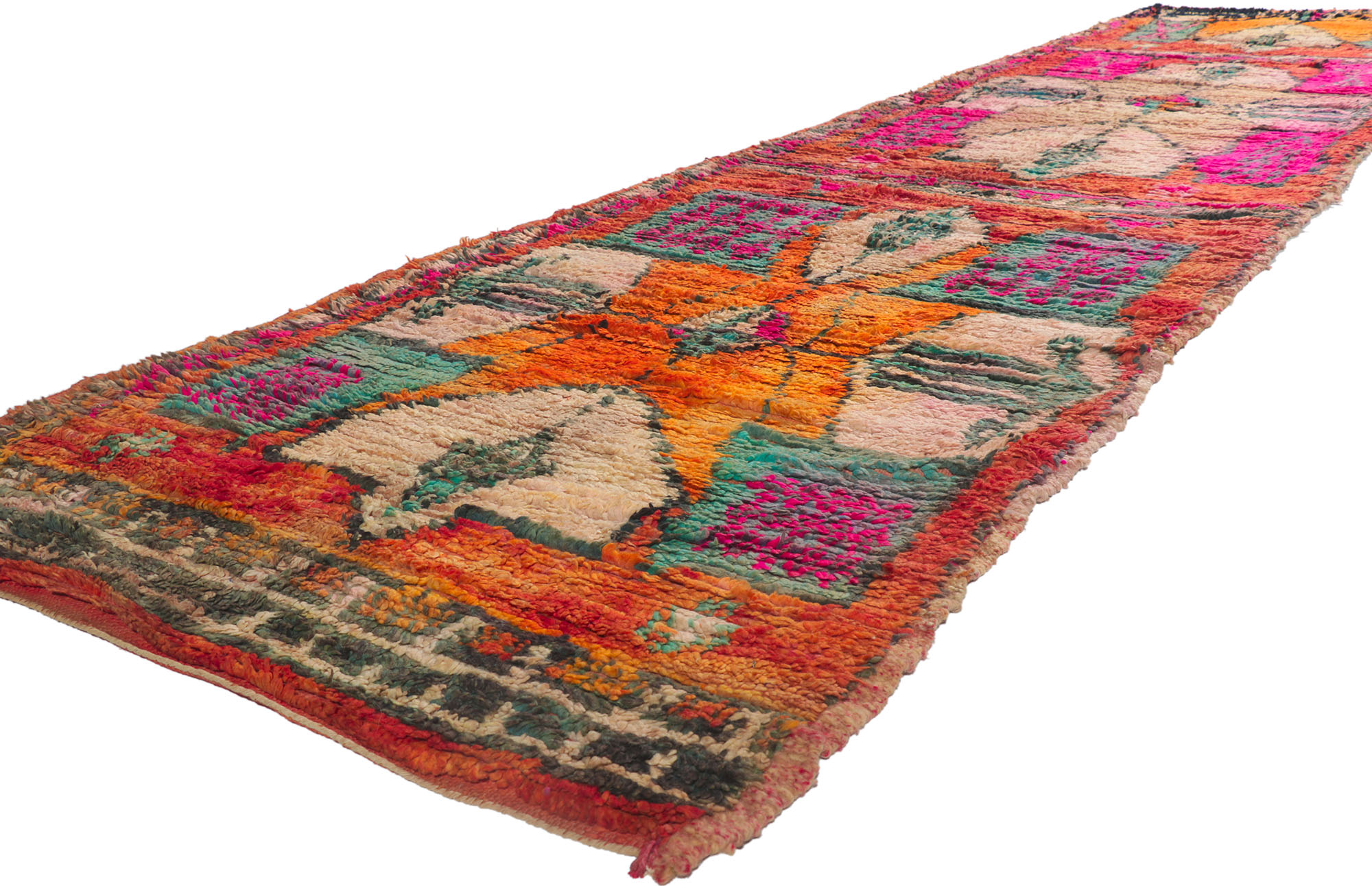 Berber Moroccan Runner, 3'09" 15'00" 2 Berber Moroccan Runner, 3'09" 15'00"