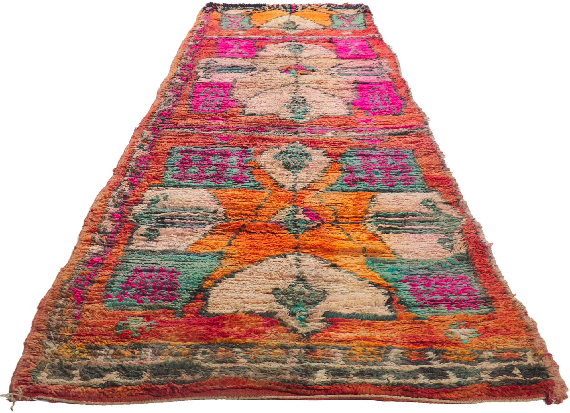 Berber Moroccan Runner, 3'09" 15'00" 3 Berber Moroccan Runner, 3'09" 15'00"