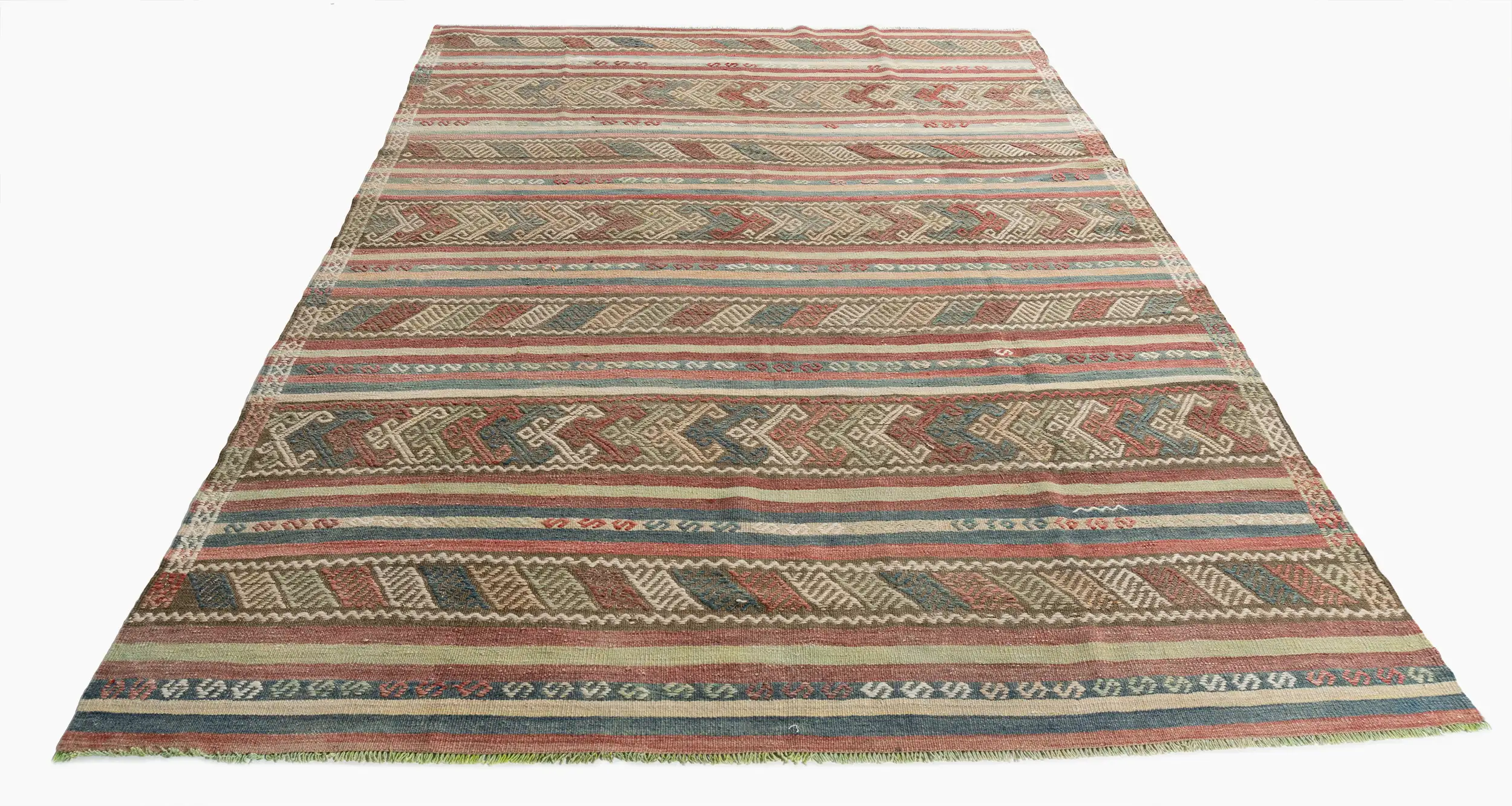 Turkish Flatweave Jajim Area Rug 6'5X9??????1 1 Turkish Flatweave Jajim Area Rug 6'5X9??????1
