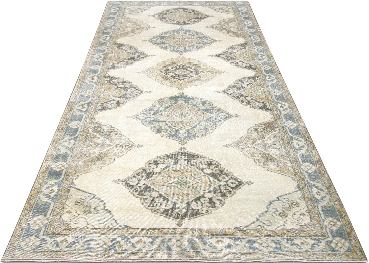 1960s Turkish Oushak Rug, 4'9" x 12'7" 6 1960s Turkish Oushak Rug, 4'9" x 12'7"
