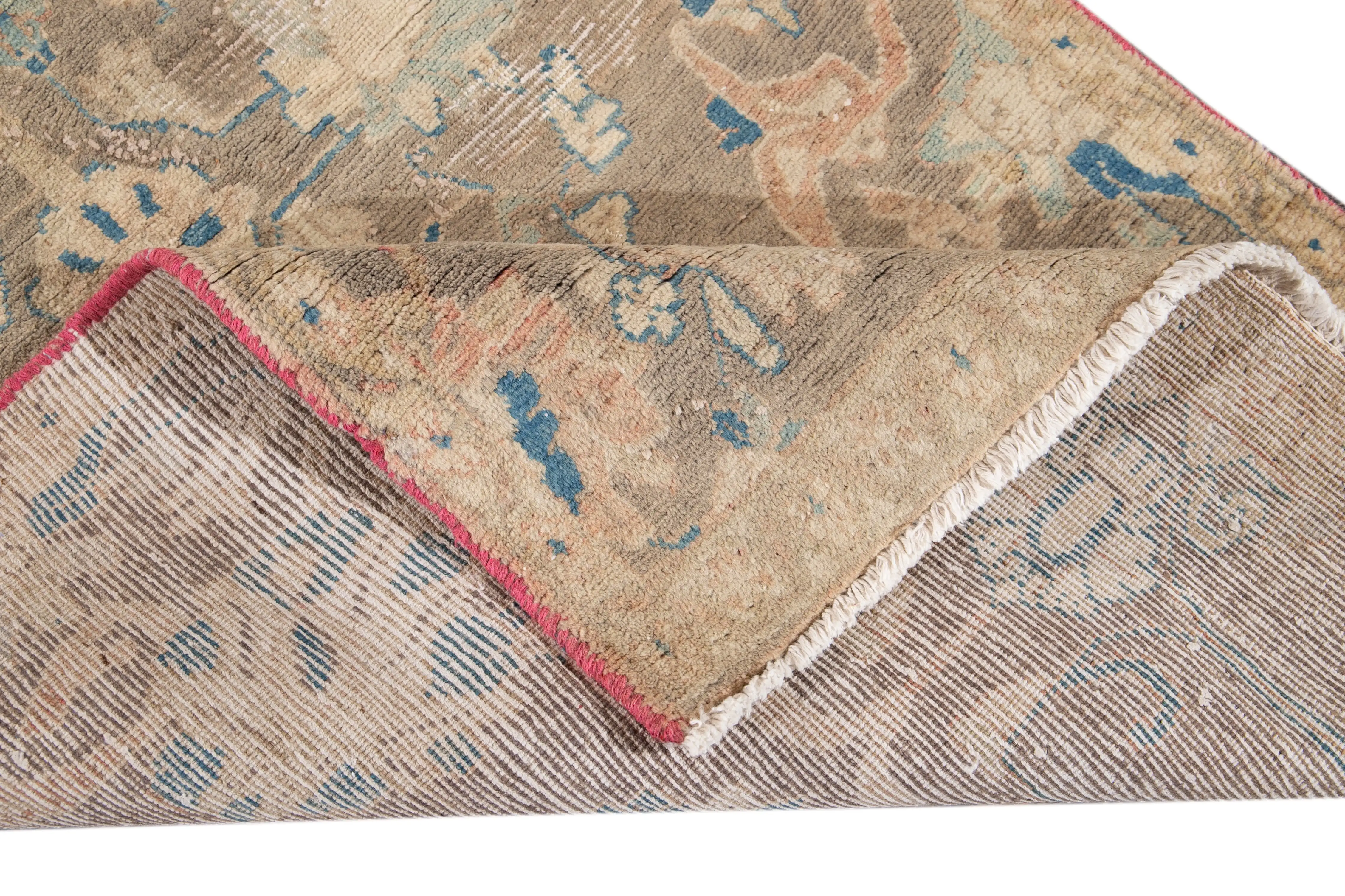 3'1''x12'6'' Vintage Wool Runner, Beige 2 3'1''x12'6'' Vintage Wool Runner, Beige