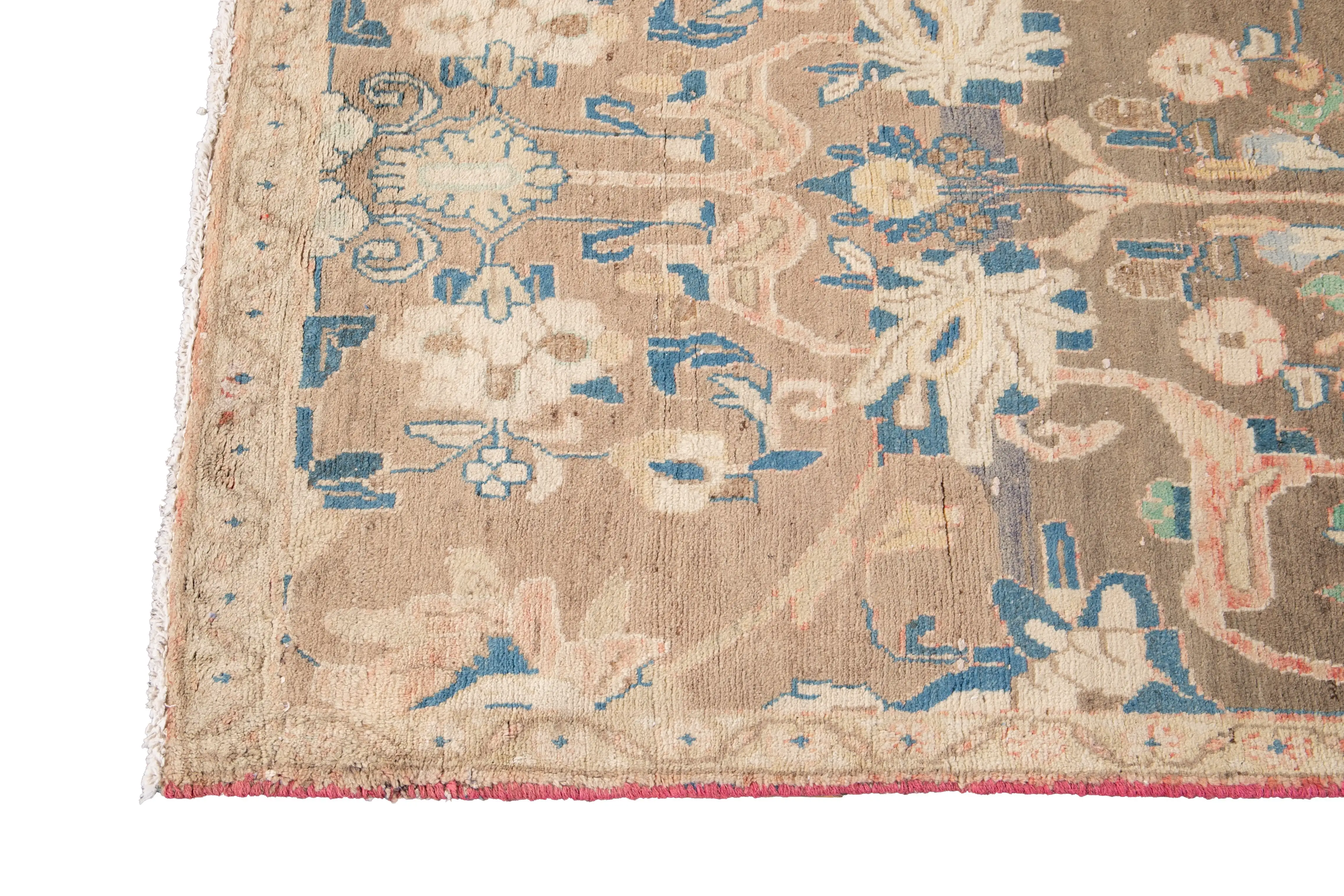 3'1''x12'6'' Vintage Wool Runner, Beige 6 3'1''x12'6'' Vintage Wool Runner, Beige