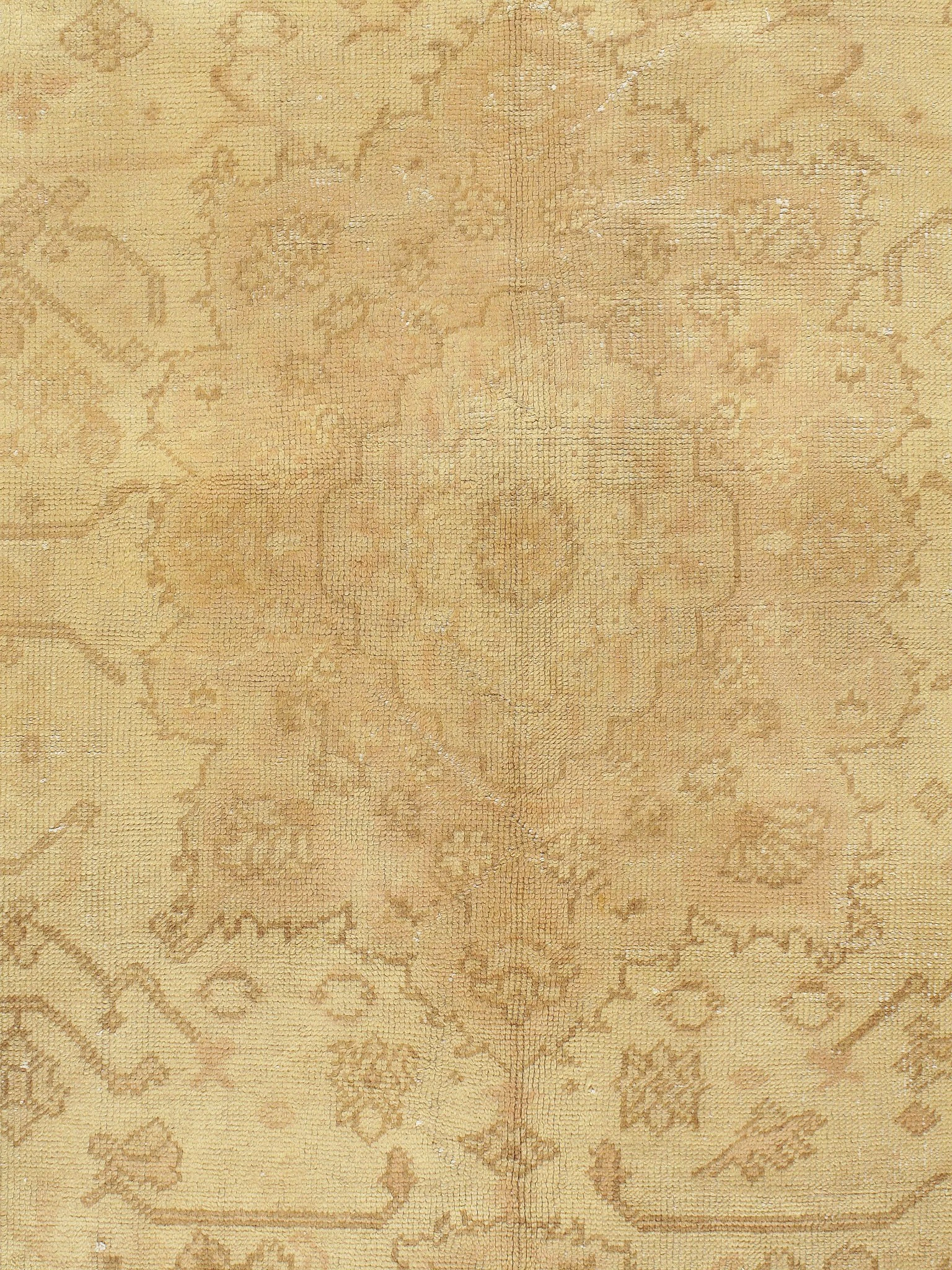 Shabby Chic Oushak Rug, 8'11 X 11'10 4 Shabby Chic Oushak Rug, 8'11 X 11'10