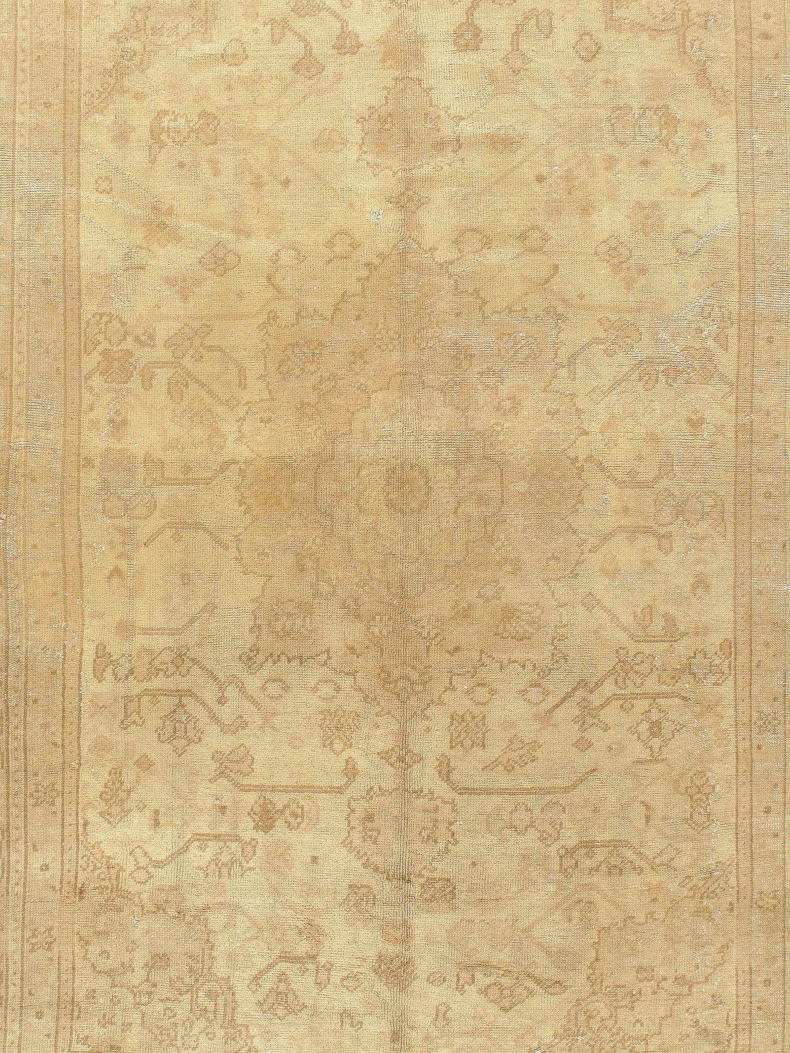 Shabby Chic Oushak Rug, 8'11 X 11'10 5 Shabby Chic Oushak Rug, 8'11 X 11'10