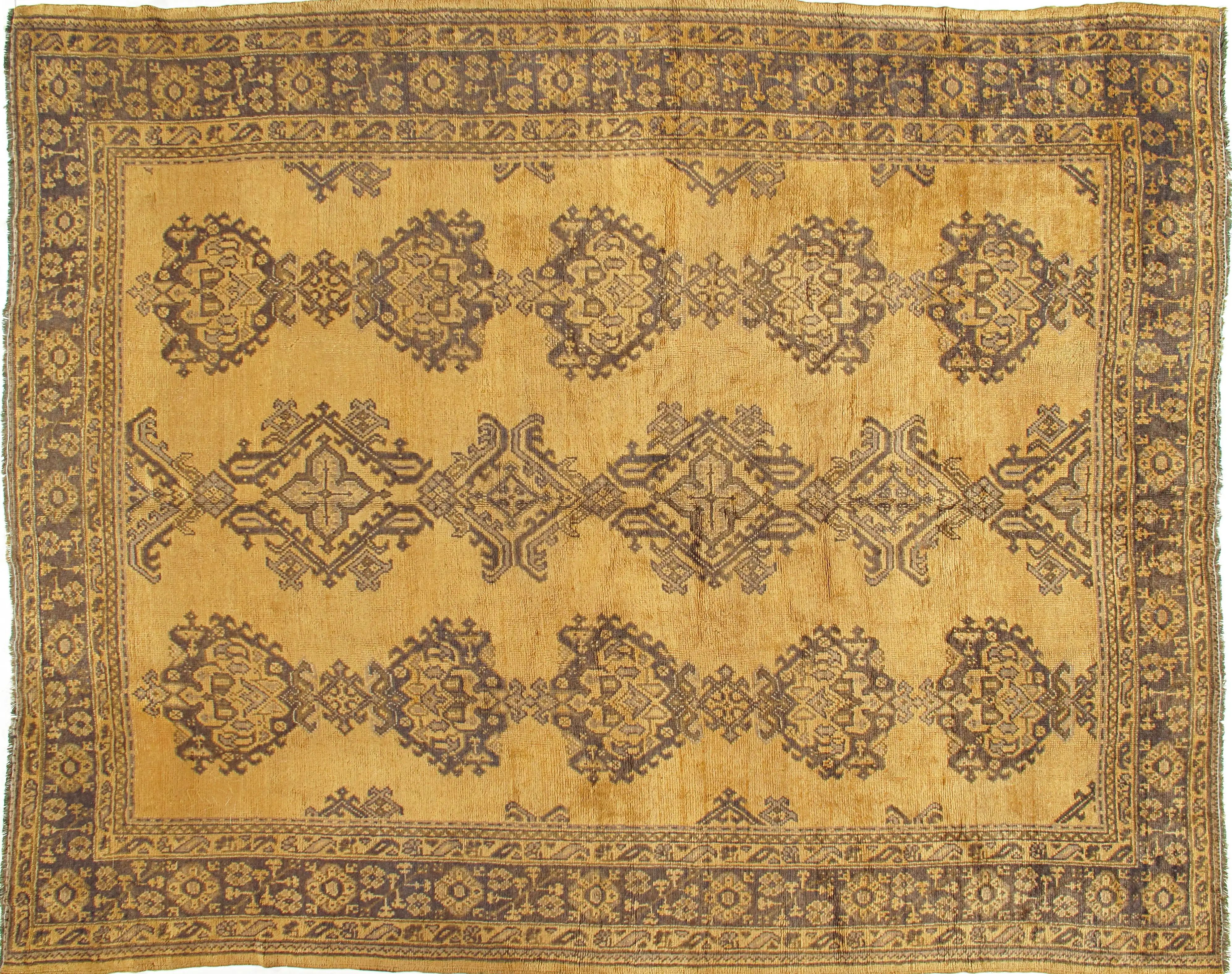 Turkish Oushak Rug Carpet, 9'4 X 11' 1 Turkish Oushak Rug Carpet, 9'4 X 11'