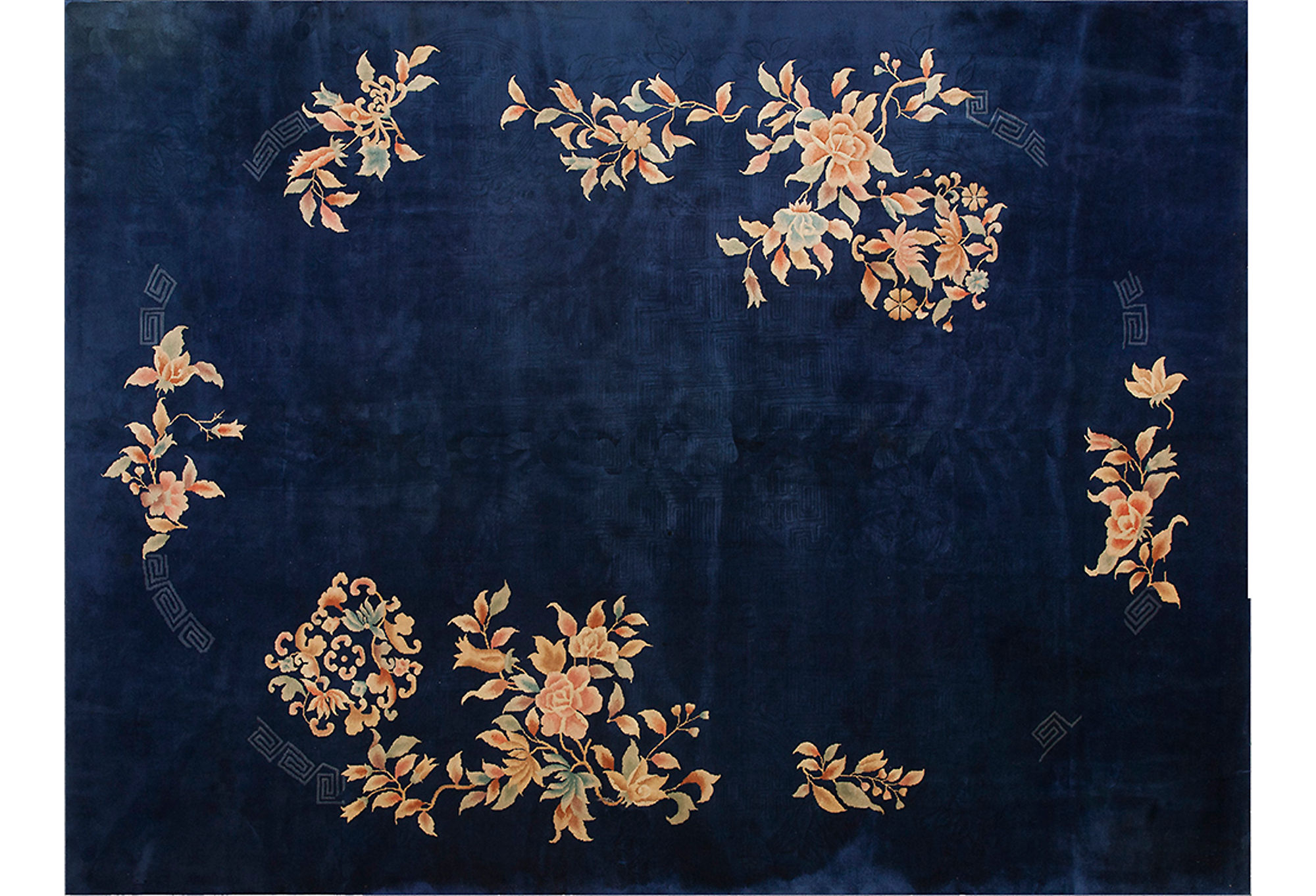 Chinese Art Deco Rug 8'10" x 11'9" 1 Chinese Art Deco Rug 8'10" x 11'9"