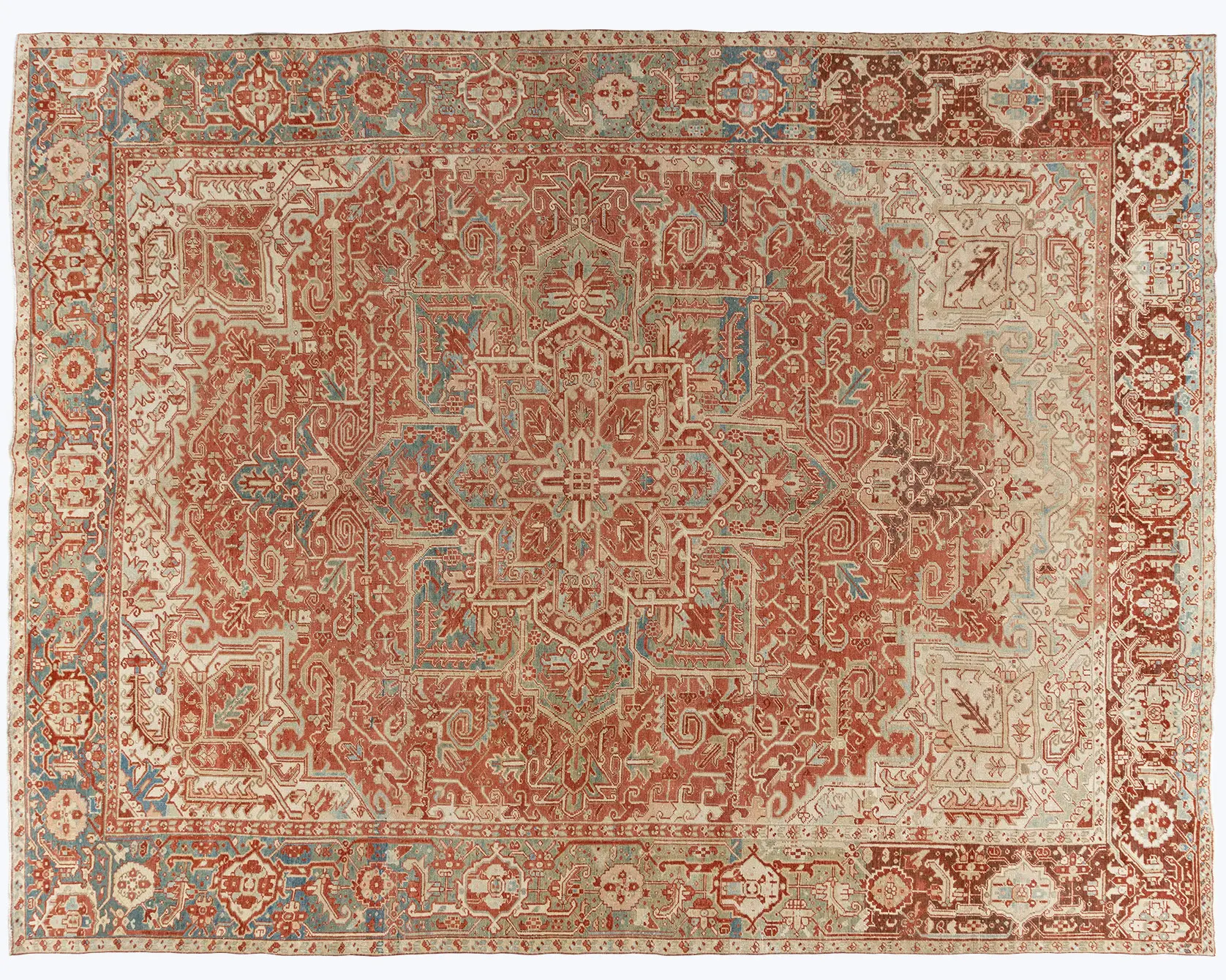 Persian Heriz Rug 9'1 X 12'6 1 Persian Heriz Rug 9'1 X 12'6