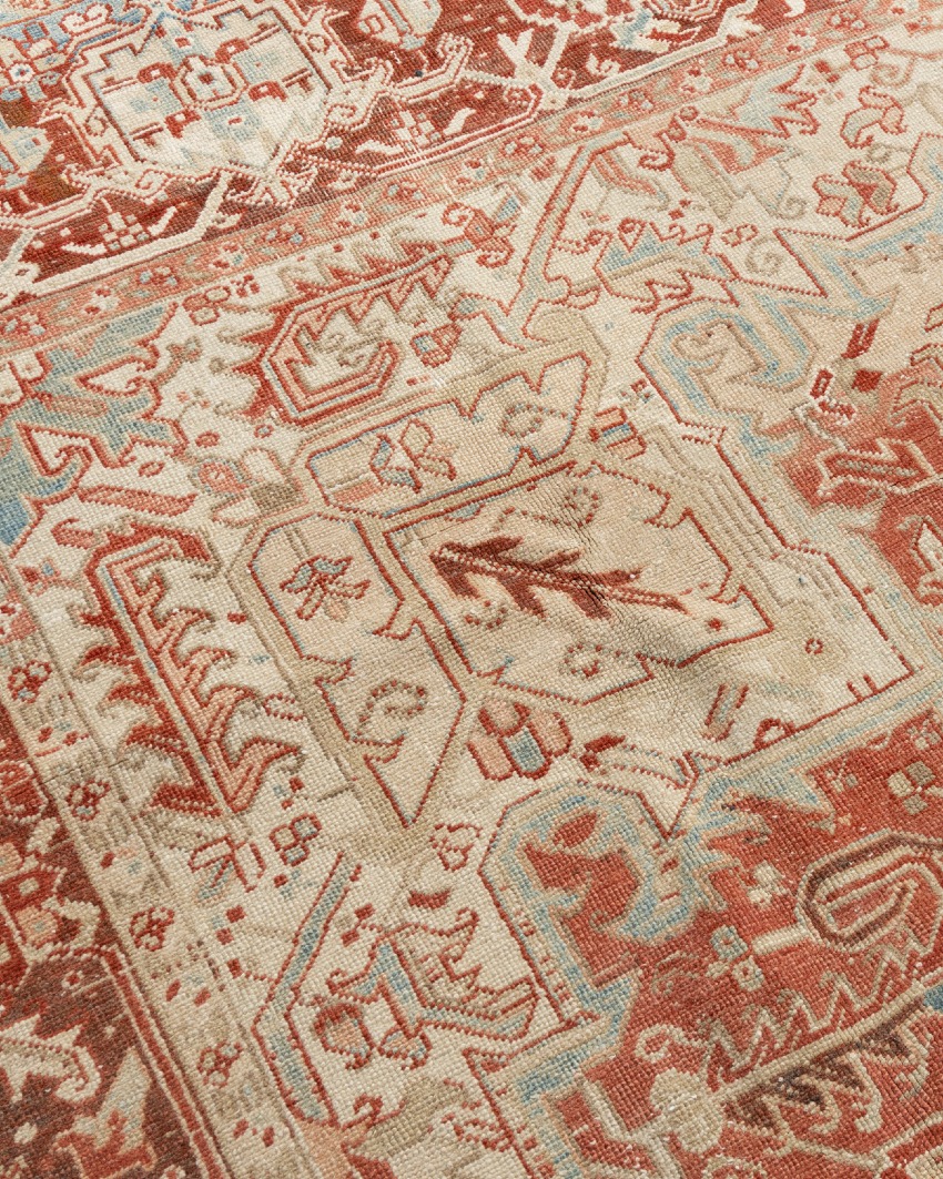 Persian Heriz Rug 9'1 X 12'6 4 Persian Heriz Rug 9'1 X 12'6