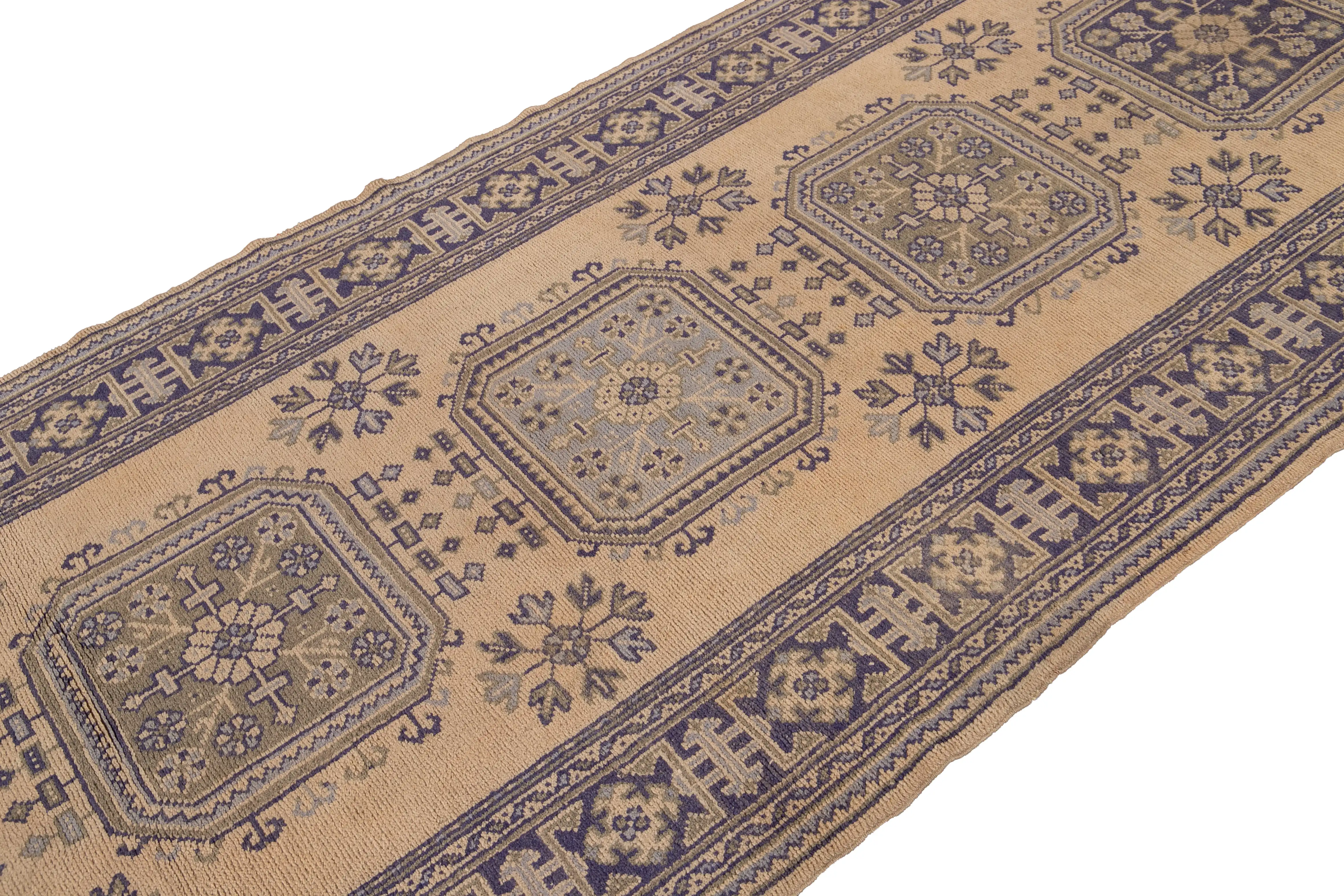 Vintage Turkish Tribal Runner Rug 1 Vintage Turkish Tribal Runner Rug