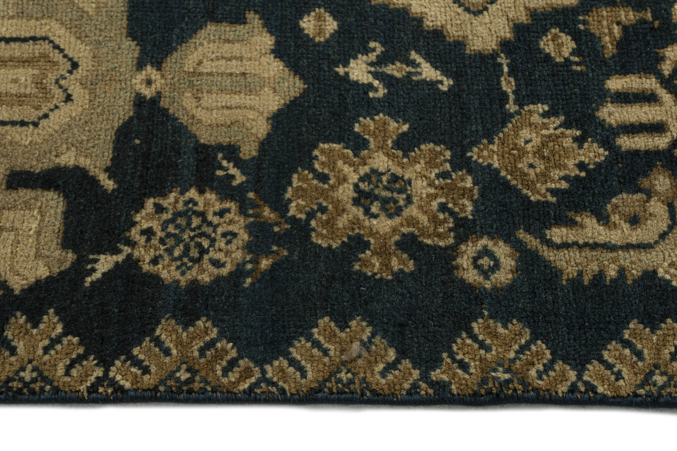 Blue Malayer Hand Knotted Rug, 2'8 X 6'10 2 Blue Malayer Hand Knotted Rug, 2'8 X 6'10
