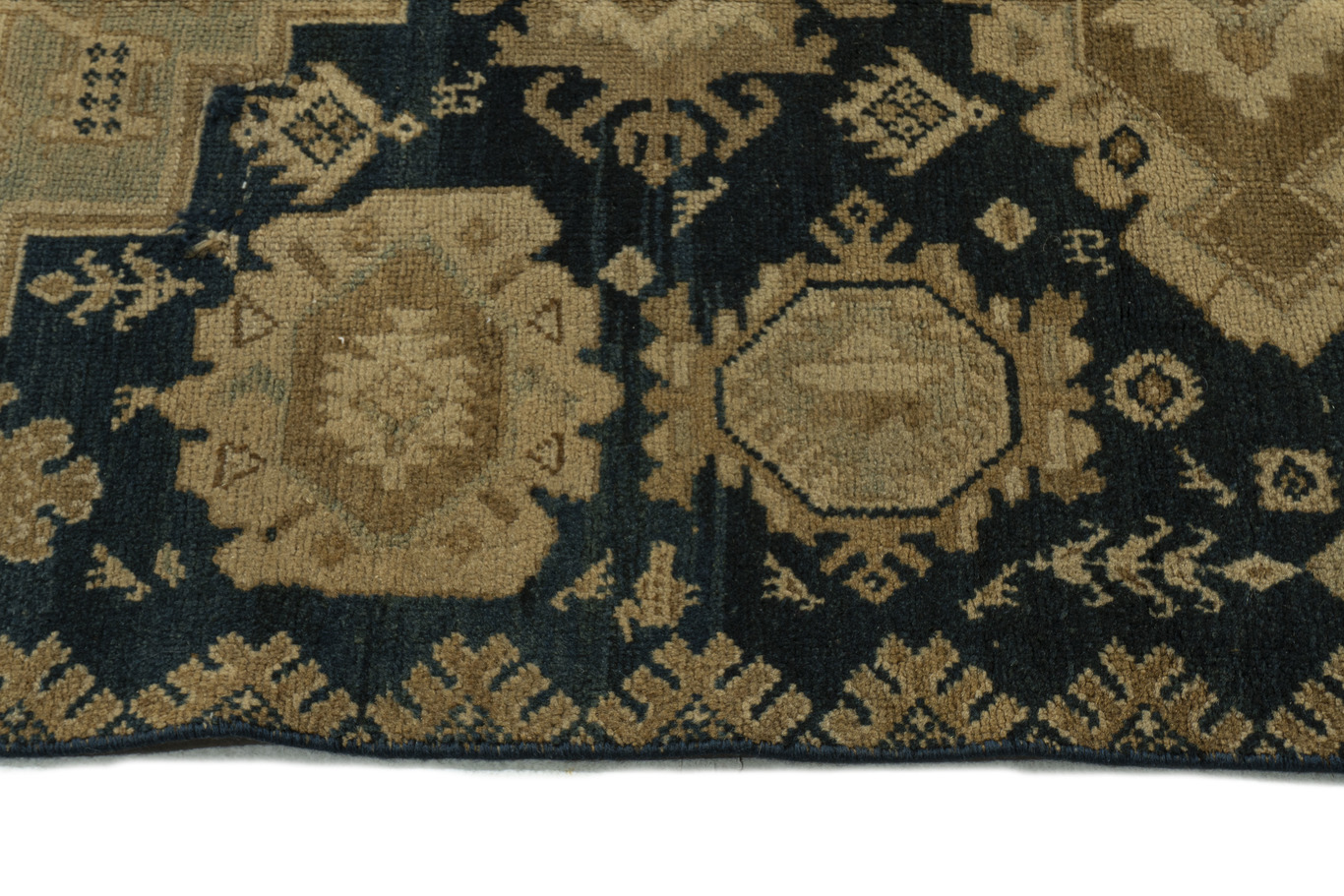 Blue Malayer Hand Knotted Rug, 2'8 X 6'10 3 Blue Malayer Hand Knotted Rug, 2'8 X 6'10
