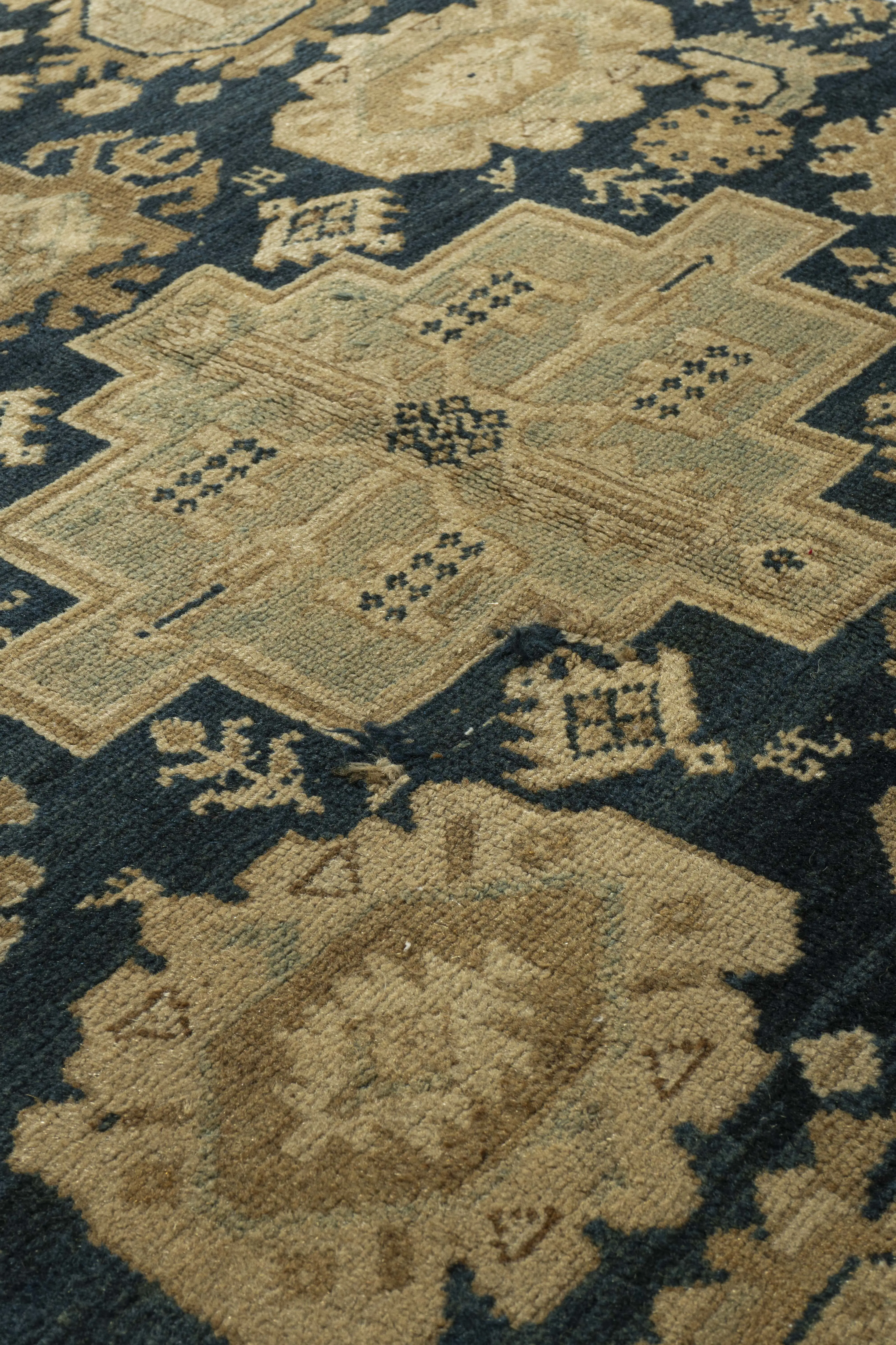 Blue Malayer Hand Knotted Rug, 2'8 X 6'10 9 Blue Malayer Hand Knotted Rug, 2'8 X 6'10