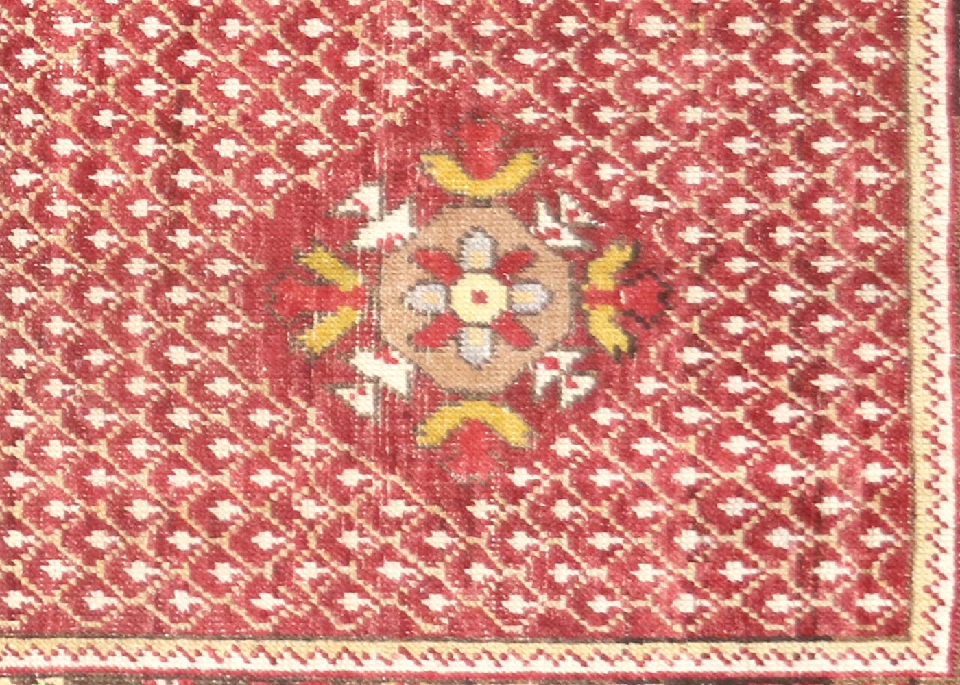 1960s Turkish Oushak Rug, 3'11" x 7'4" 2 1960s Turkish Oushak Rug, 3'11" x 7'4"