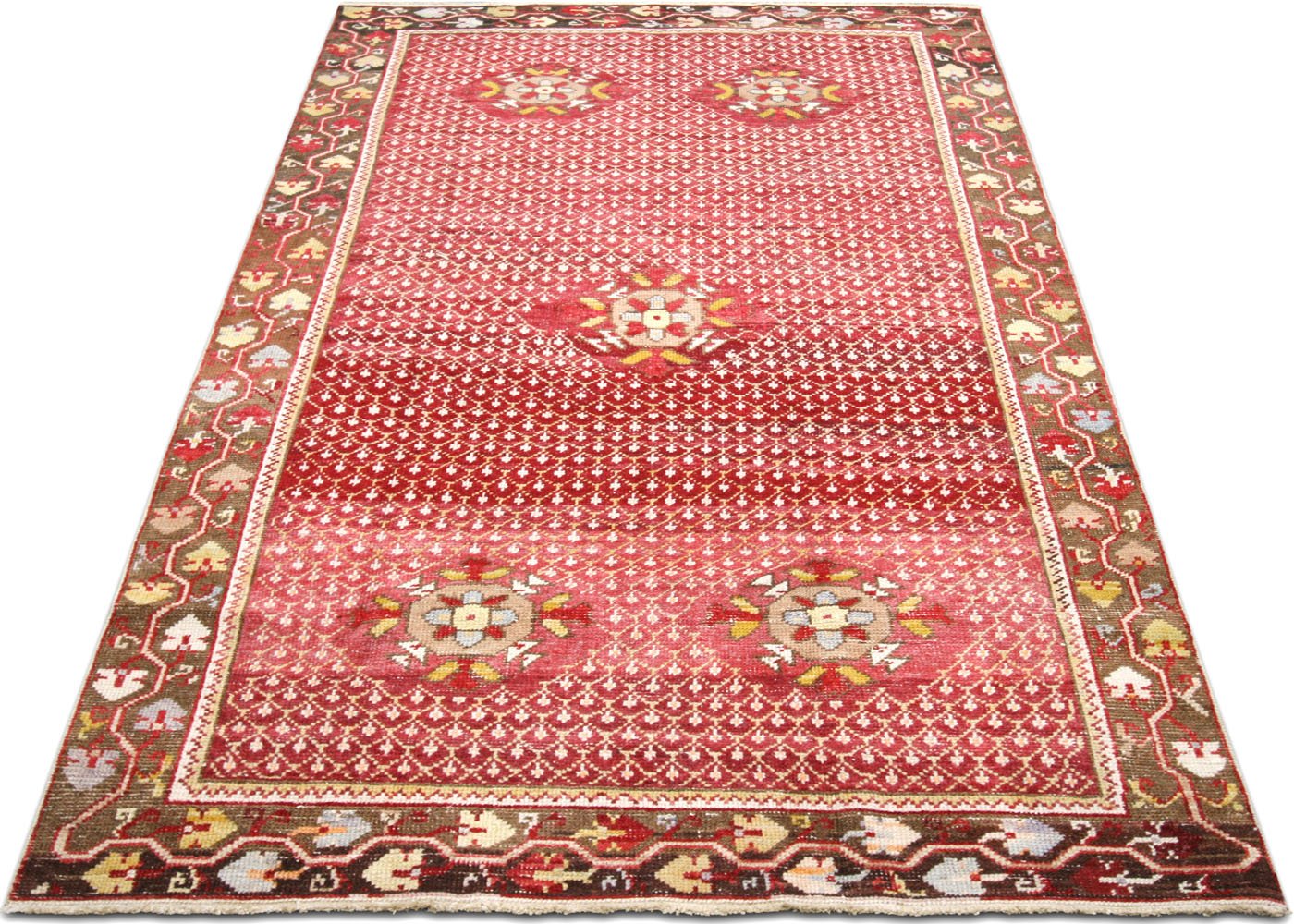 1960s Turkish Oushak Rug, 3'11" x 7'4" 5 1960s Turkish Oushak Rug, 3'11" x 7'4"