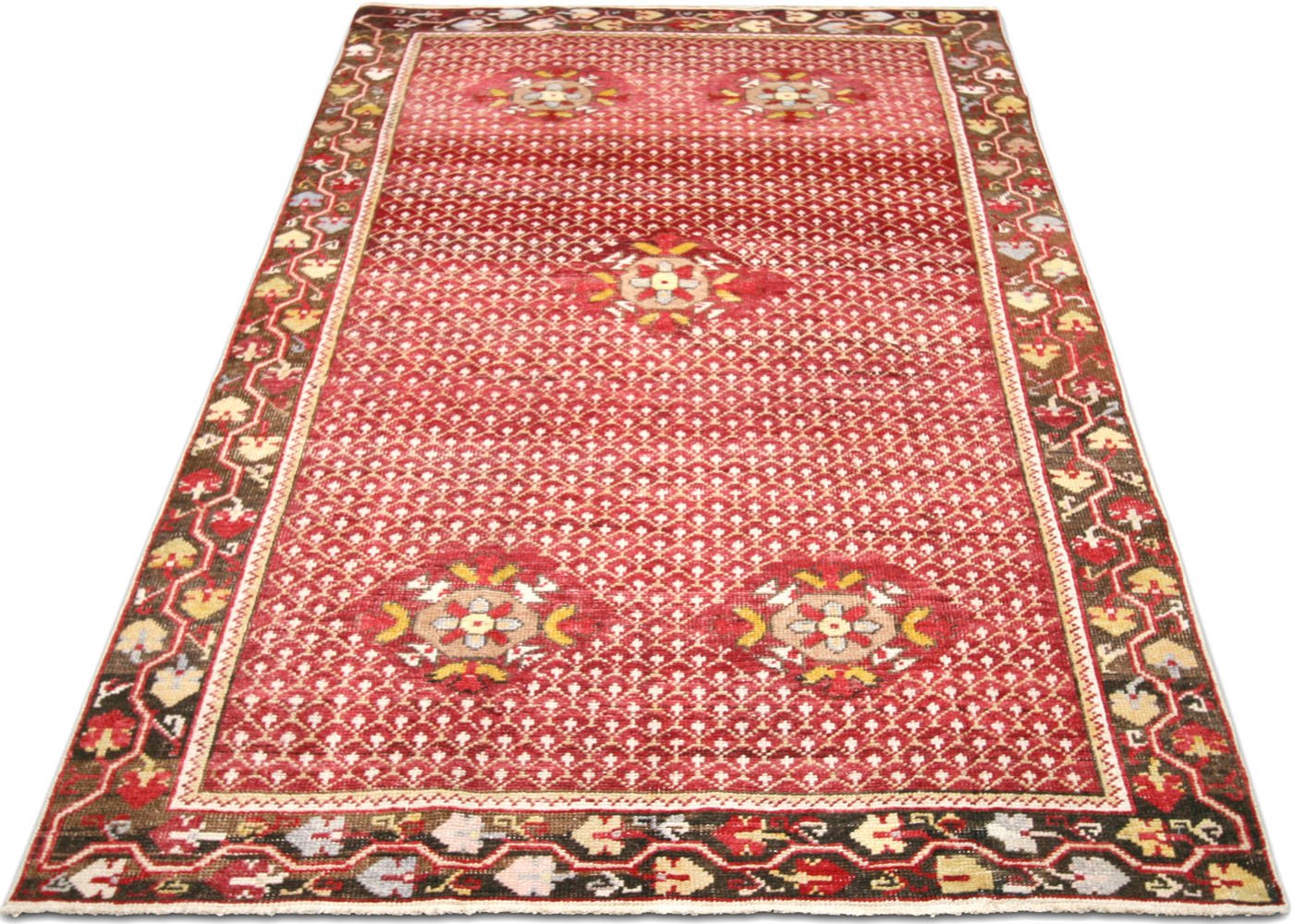 1960s Turkish Oushak Rug, 3'11" x 7'4" 6 1960s Turkish Oushak Rug, 3'11" x 7'4"