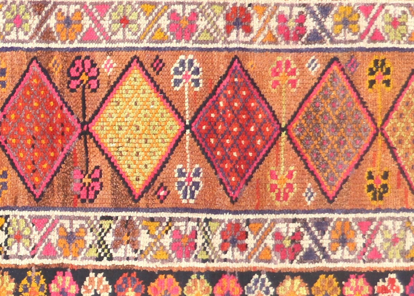 1960s Turkish Oushak Runner, 2'8" x11'1" 2 1960s Turkish Oushak Runner, 2'8" x11'1"