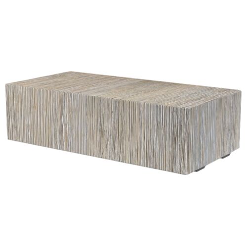 Omara Indoor/Outdoor Coffee Table, Wood/Natural 1 Omara Indoor/Outdoor Coffee Table, Wood/Natural