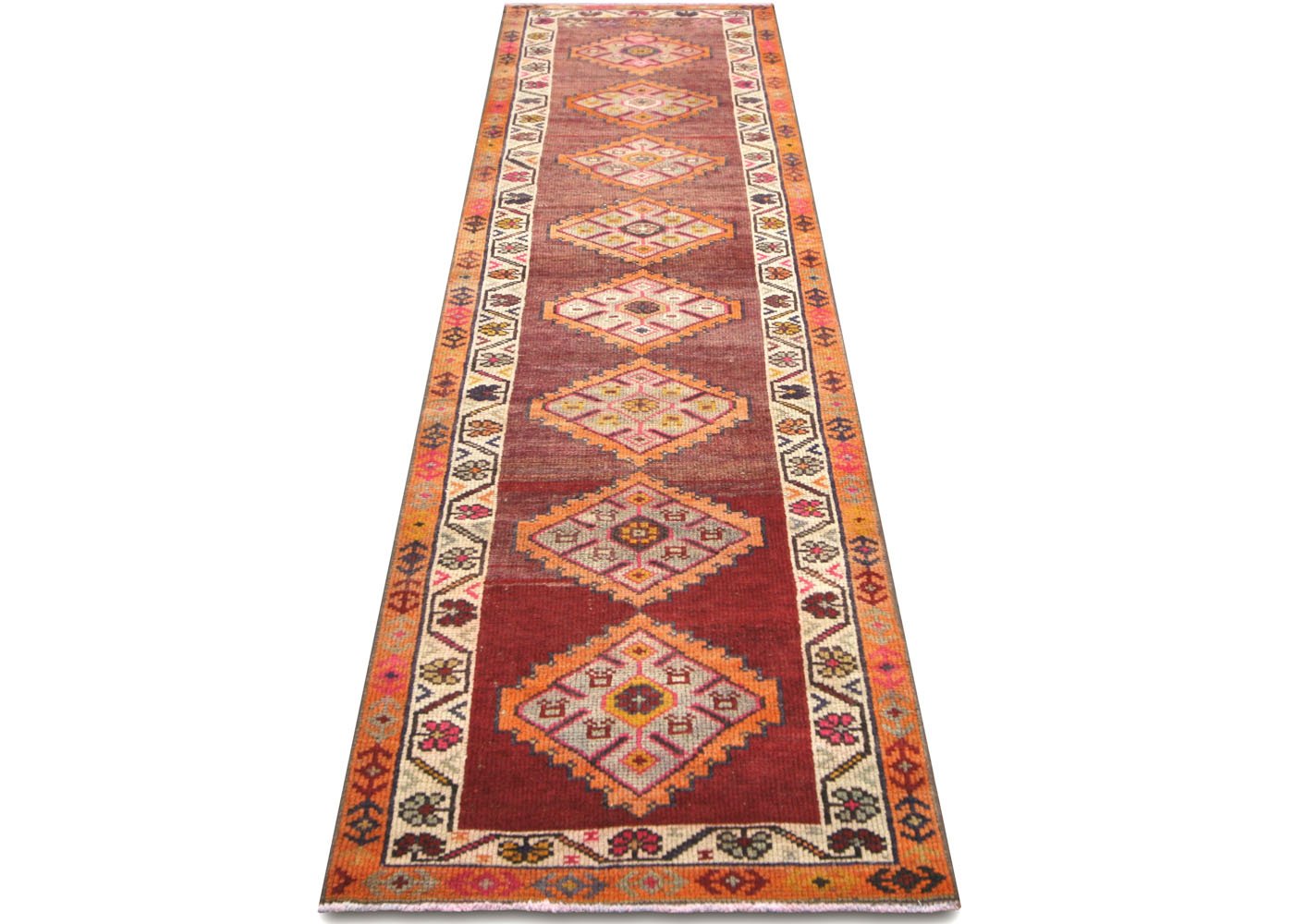 1960s Turkish Oushak Runner, 2'9" x10'6" 6 1960s Turkish Oushak Runner, 2'9" x10'6"