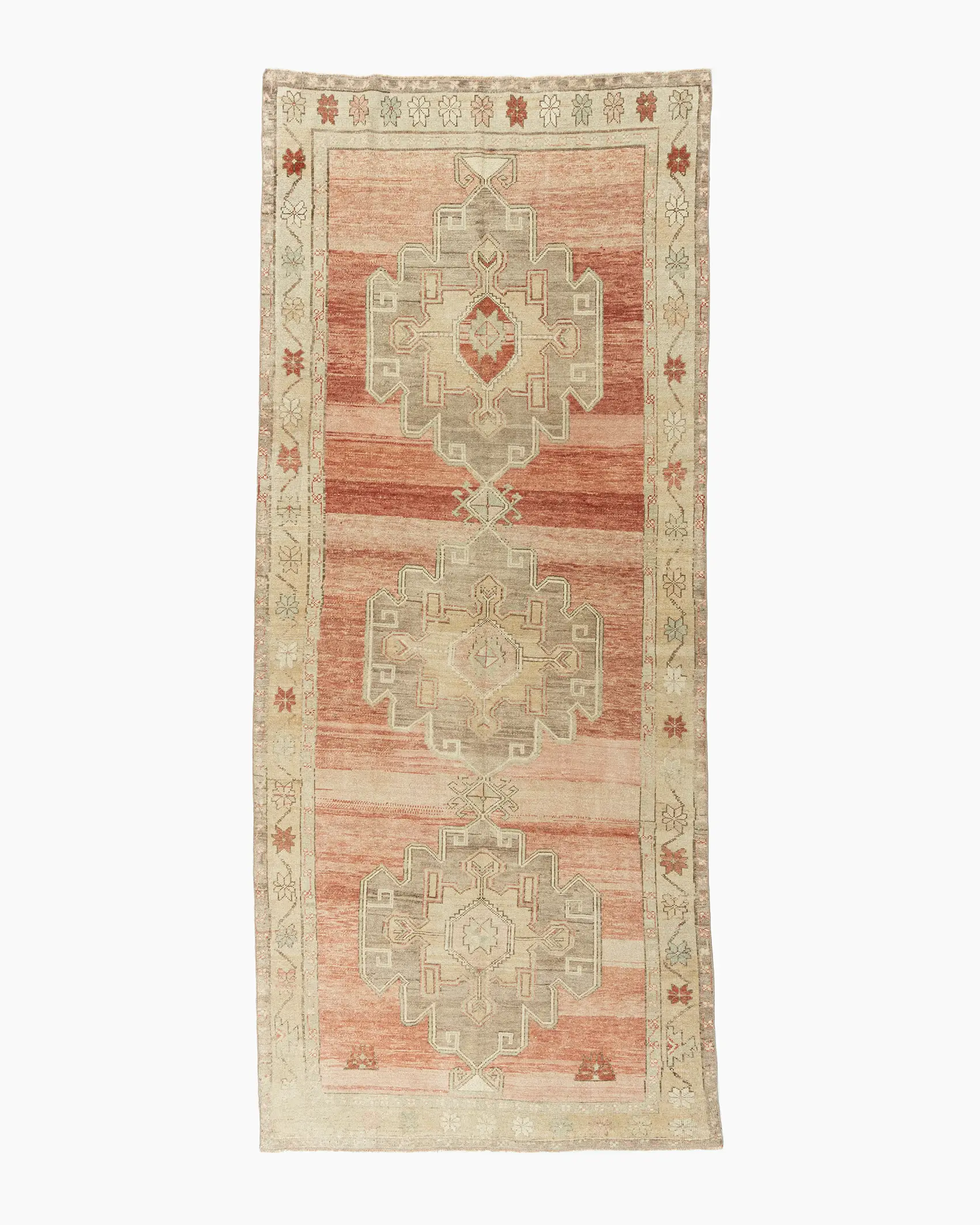 Oushak Hand Knotted Wool 5'1 x 11'9 1 Oushak Hand Knotted Wool 5'1 x 11'9