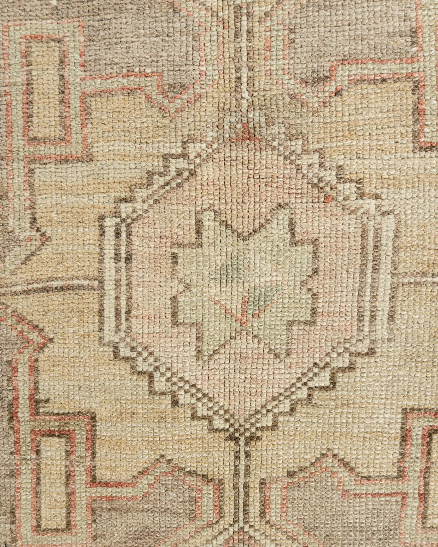 Oushak Hand Knotted Wool 5'1 x 11'9 10 Oushak Hand Knotted Wool 5'1 x 11'9