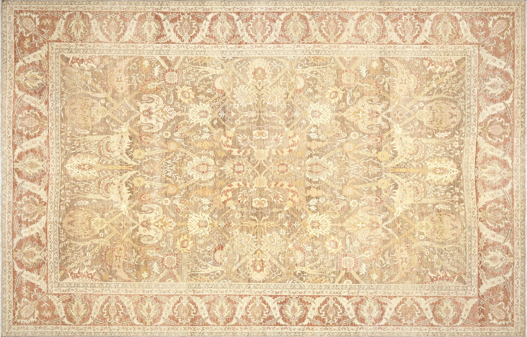 1960s Turkish Oushak Rug -9'10"x15'1" 1 1960s Turkish Oushak Rug -9'10"x15'1"