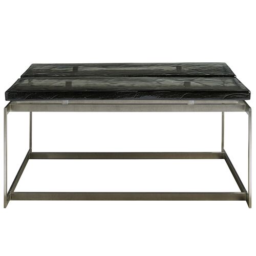 Veridian Smoked Glass Top Square Cocktail Table 3 Veridian Smoked Glass Top Square Cocktail Table