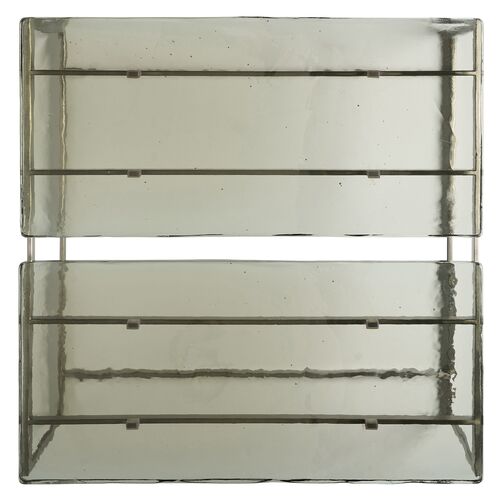 Veridian Smoked Glass Top Square Cocktail Table 5 Veridian Smoked Glass Top Square Cocktail Table