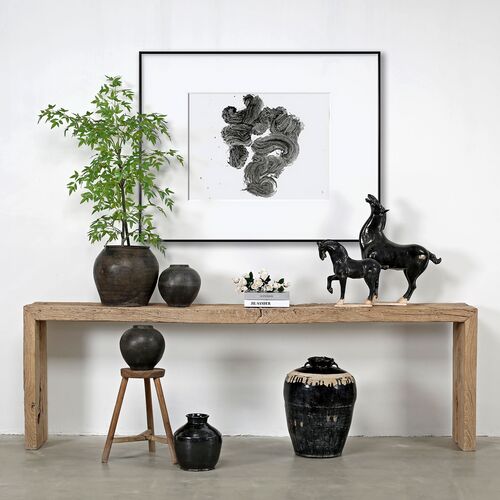 Waterfall Console Table, Weathered Natural 5 Waterfall Console Table, Weathered Natural