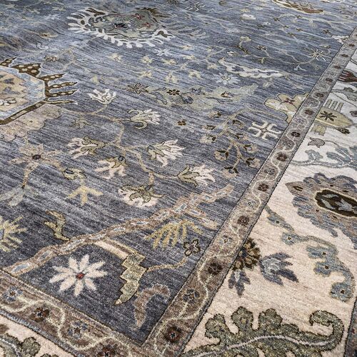 Oushak Rug, Gray, 8x10 2 Oushak Rug, Gray, 8x10
