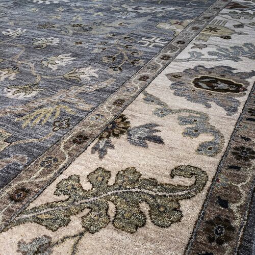 Oushak Rug, Gray, 8x10 3 Oushak Rug, Gray, 8x10