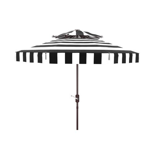 Rita Double Top Outdoor Stripe Patio Umbrella 1 Rita Double Top Outdoor Stripe Patio Umbrella