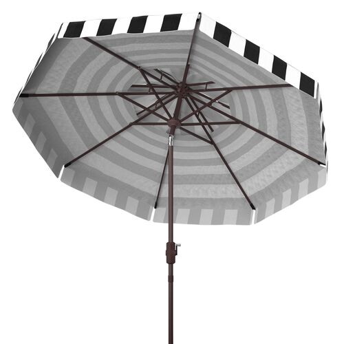 Rita Double Top Outdoor Stripe Patio Umbrella 2 Rita Double Top Outdoor Stripe Patio Umbrella