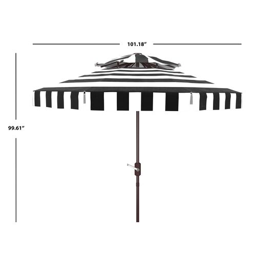 Rita Double Top Outdoor Stripe Patio Umbrella 5 Rita Double Top Outdoor Stripe Patio Umbrella