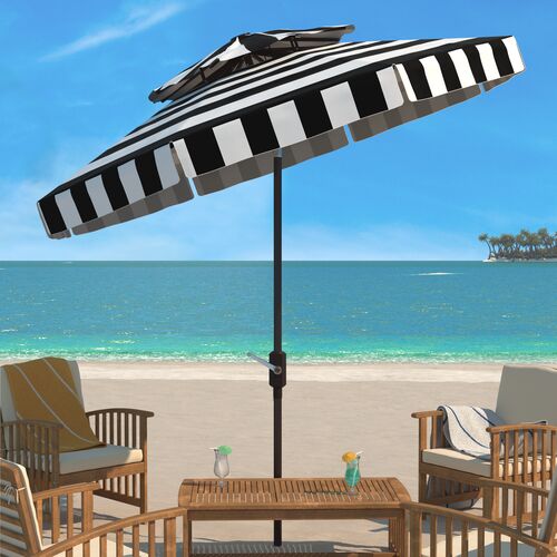 Rita Double Top Outdoor Stripe Patio Umbrella 6 Rita Double Top Outdoor Stripe Patio Umbrella