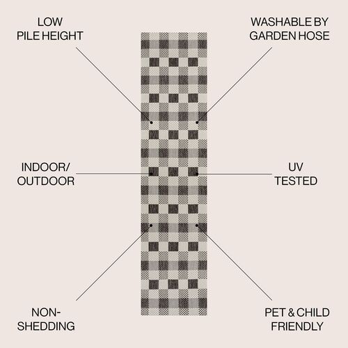 Shera Traditional Gingham Rug 6 Shera Traditional Gingham Rug