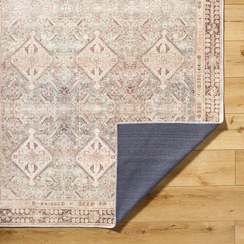 Amelie Woven Rug, Seafoam/Dark Brown 3 Amelie Woven Rug, Seafoam/Dark Brown