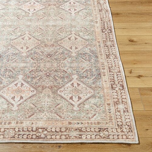 Amelie Woven Rug, Seafoam/Dark Brown 4 Amelie Woven Rug, Seafoam/Dark Brown