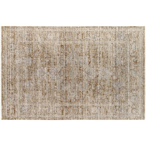 Marlene Woven Rug, Taupe/Dark Brown 1 Marlene Woven Rug, Taupe/Dark Brown
