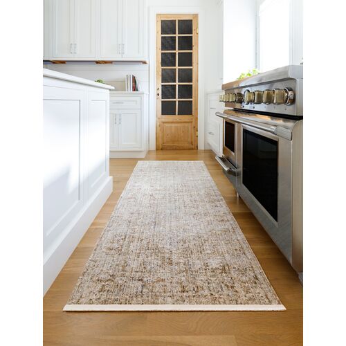 Marlene Woven Rug, Taupe/Dark Brown 2 Marlene Woven Rug, Taupe/Dark Brown