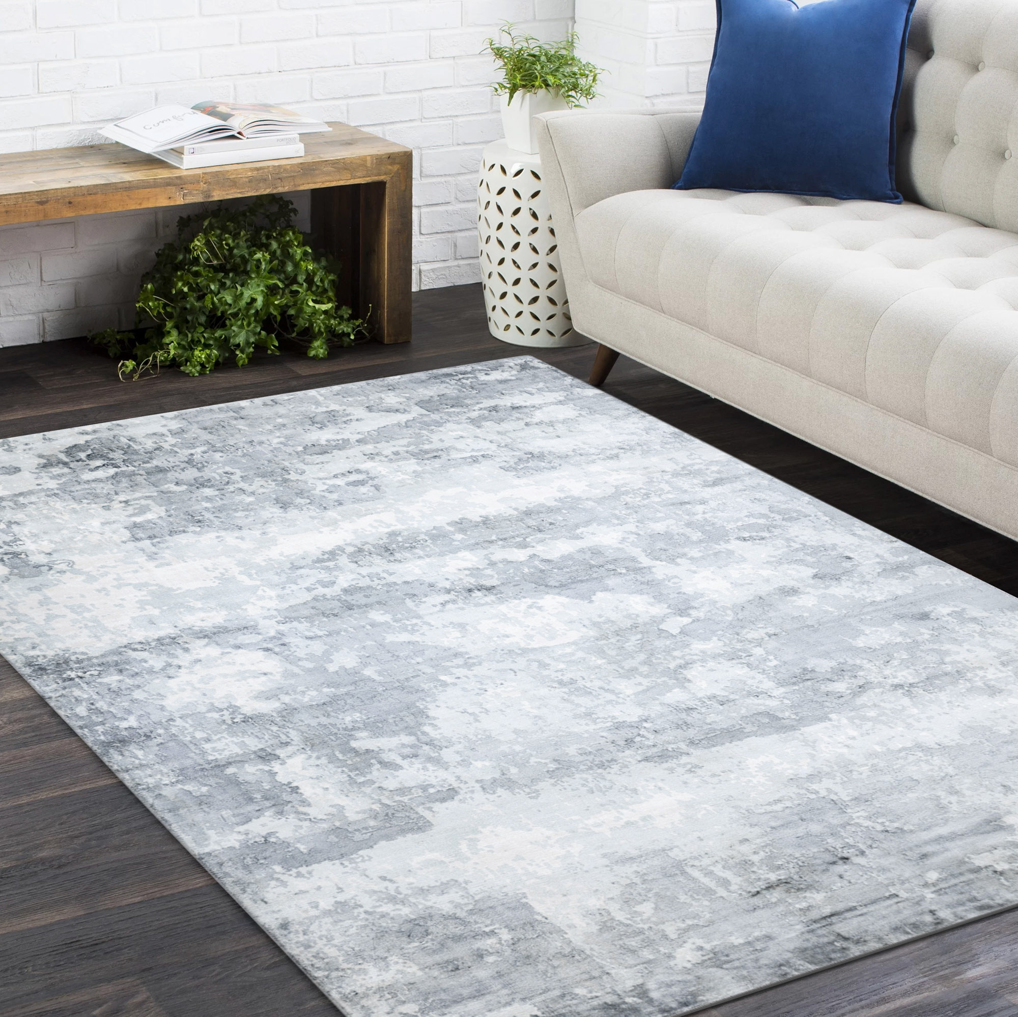 Junny Handmade Rug, Ivory 1 Junny Handmade Rug, Ivory