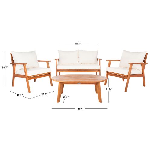 Vesper Outdoor 4 Pc Living Set 5 Vesper Outdoor 4 Pc Living Set